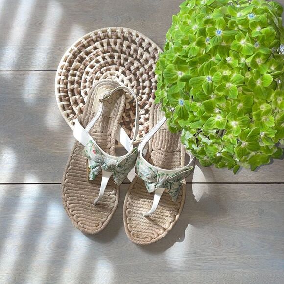 Tory Burch Penny Bow Sandal, SZ 9M - Picture 1 of 5